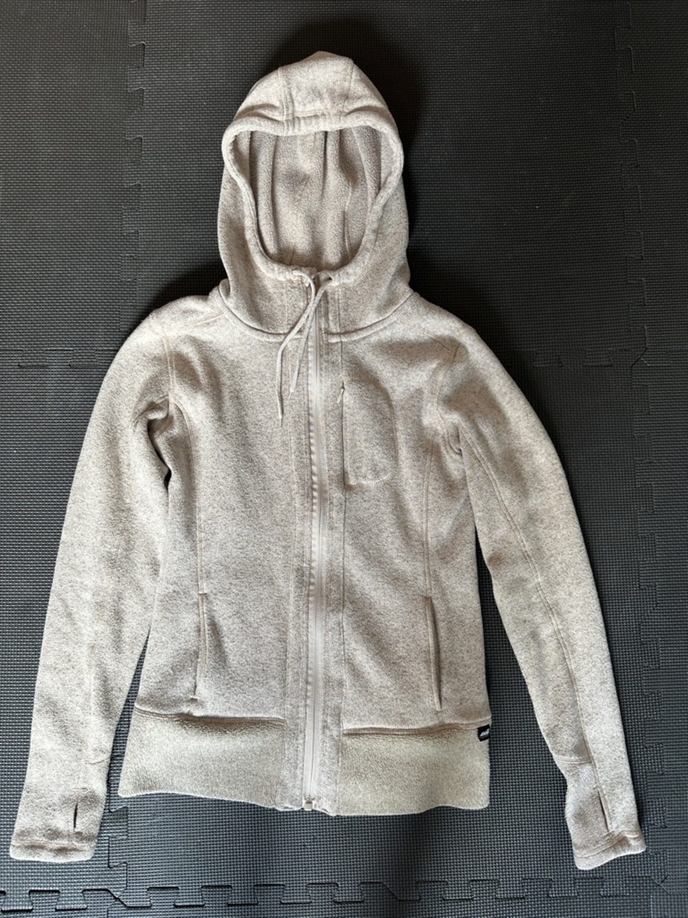 Avia Light Beige Full-Zip Hoodie